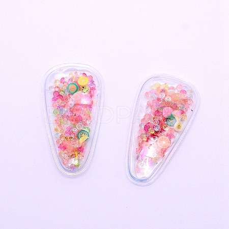 Plastic with Resin and Polymer Clay Accessories RESI-CJC0007-32F-1