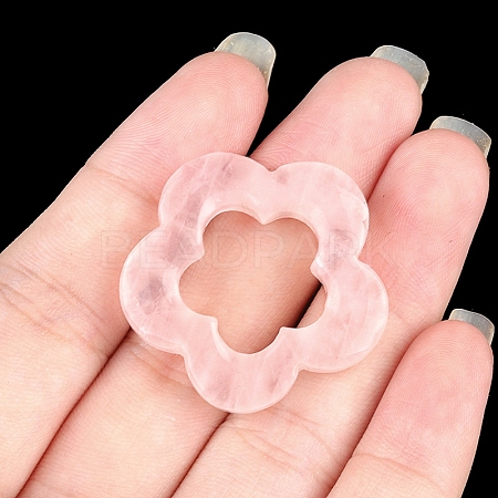 Natural Rose Quartz Pendants PW-WG95796-06-1