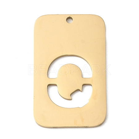 304 Stainless Steel Pendants STAS-D200-01Q-G-1