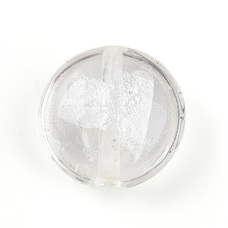 Handmade Silver Foil Glass Beads SLF15mmY-07-1