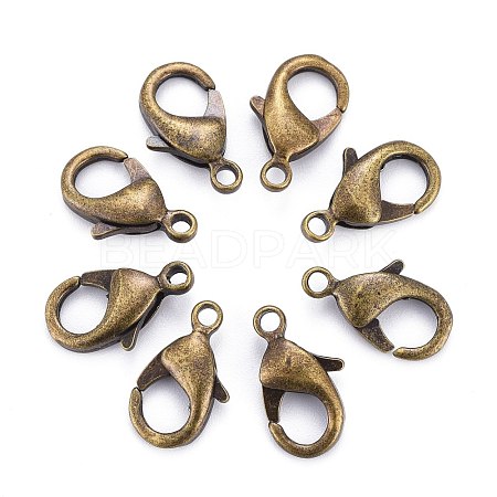 Brass Lobster Claw Clasps KK-903-AB-NF-1