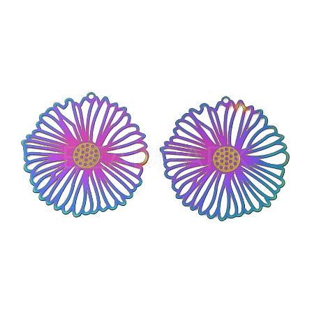 304 Stainless Steel Filigree Pendants SA-CBA31EA-01-1