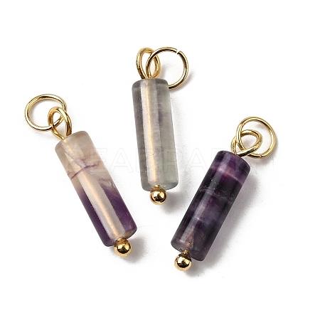 Natural Fluorite Pendants STAS-C120-01G-05-1
