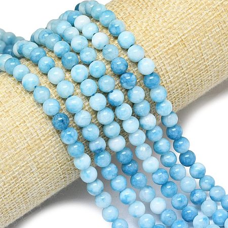 Natural Malaysia Jade Beads Strands G-B165-C09-6mm-1