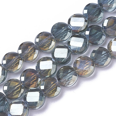 Electroplate Glass Beads Strands EGLA-J149-B-FR01-1