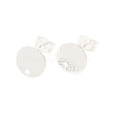 304 Stainless Steel Ear Stud Findings STAS-O119-14A-S-1