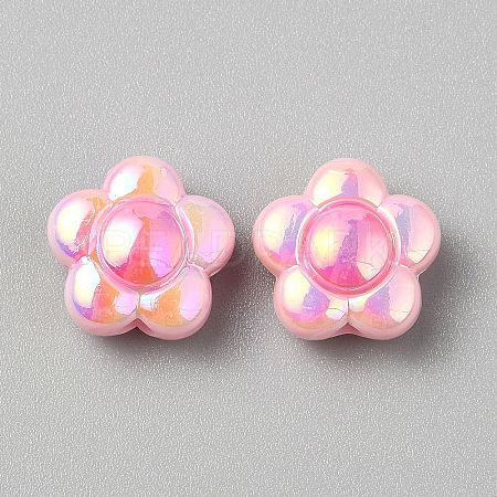 Plating Acrylic Beads MACR-WH0007-128A-1