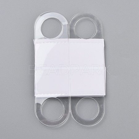Transparent PVC Self Adhesive Hang Tabs X-CDIS-Z001-02A-1