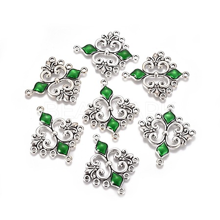 Alloy Enamel Chandelier Component Links X1-ENAM-EA9734Y-3-1