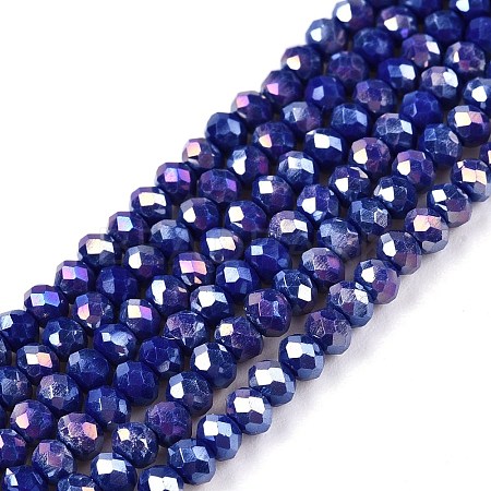 Electroplate Glass Beads Strands LS-EGLA-A044-P2mm-B07-1