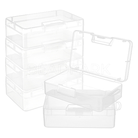 Plastic Bead Containers with Hinged Lid AJEW-WH0479-88A-1