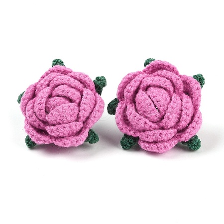 Cotton Knitting Artificial Flower DIY-P082-01B-1