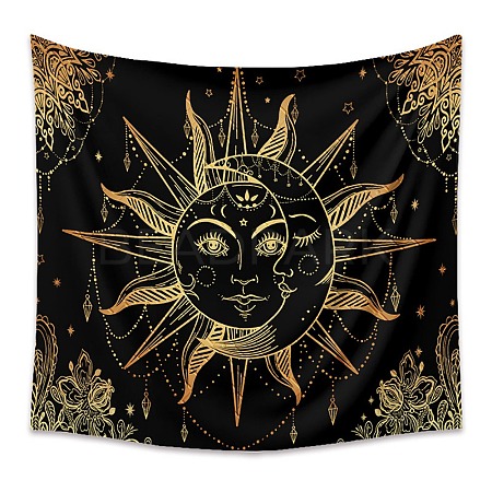 Polyester Bohemian Mmon Sun Wall Hanging Tapestry PW23040442665-1