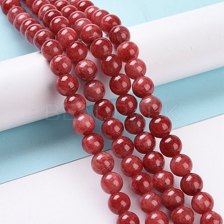 Natural Persian Jade Beads Strands G-D434-8mm-08-1