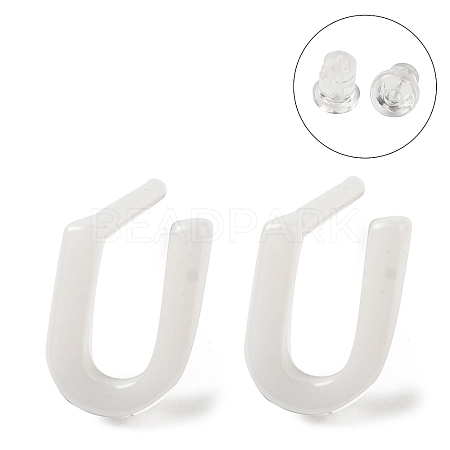 Hypoallergenic Bioceramics Zirconia Ceramic Stud Earrings EJEW-F340-04U-1