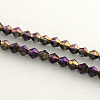 Electroplate Glass Bead Strands LS-EGLA-R094-4mm-10-1
