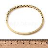 304 Stainless Steel Rhinestone Hinged Bangles for Women BJEW-B168-03D-G-5