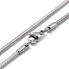 Non-Tarnish 304 Stainless Steel Snake Chain Necklaces NJEW-F226-01P-03-2