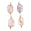 Natural Baroque Keshi Pearl Pendants PA-CBA0A45-01G-1