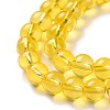 Baking Paint Glass Beads Strands X-DGLA-Q023-8mm-DB29-6
