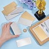 20Pcs 2 Colors Self-adhesive 201 Stainless Steel Type Business Cards AJEW-UN0002-30A-2