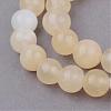 Natural Yellow Jade Beads Strands G-Q462-6mm-36-1