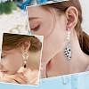 SUNNYCLUE 20Pcs 2 Colors Plastic Clip-on Earring Findings STAS-SC0004-91-5