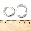 Tarnish Resistant 202 Stainless Steel Huggie Hoop Earrings EJEW-O087-08J-P-2