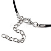 Braided Waxed Cotton Cord Necklace Making MAK-YWC0001-01P-M2-6