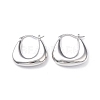 Rack Plating Brass Handbag Shape Hoop Earrings for Women EJEW-F306-06P-1