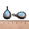 Synthetic Opalite Teardrop Pendants G-K363-01R-06-3