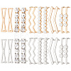 GOMAKERER 12 Pairs 12 Style Alloy Shoe Lace Decoration FIND-GO0001-09-1