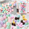 112Pcs 8 Colors Opaque Resin Cabochons RESI-SC0006-95-6
