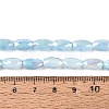 Anti-Tarnish Electroplate Glass Beads Strands EGLA-Q130-02A-05-4