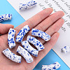 Opaque Spray Painted Acrylic Beads MACR-S372-001F-B05-5