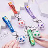 Soccer Keychain Cool Soccer Ball Keychain with Inspirational Quotes Mini Soccer Balls Team Sports Football Keychains for Boys Soccer Party Favors Toys Decorations JX297A-5