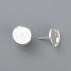 304 Stainless Steel Stud Earring Settings STAS-K131-D-01S-2