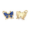 Light Gold Plated Alloy Charms X-ENAM-T009-03B-2