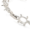 Rack Plating Brass Turtle Link Chain Bracelet Making with Tray BJEW-A010-01P-2