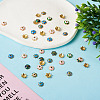 60Pcs 10 Style Alloy Enamel Bead Caps FIND-YS0001-16-6