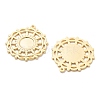 Brass Pendants Cabochon Settings KK-B134-20G-2