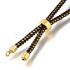 Braided Cotton Cord Slider Bracelet Making MAK-R001-01G-06-3