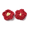 Cotton Thread Knitted Ornament Accessories WOVE-E002-01C-2