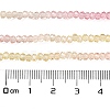Transparent Painted Glass Beads Strands X1-DGLA-A034-T1mm-A09-3
