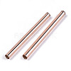 Electroplate Glass Bugle Beads SEED-S043-02A-03-4