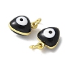 Brass Enamel Charms KK-S518-03D-G-2