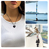 8Pcs 8 Styles Natural Obsidian Pendants G-TA0002-29-9