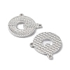 Rhodium Plated 925 Sterling Silver Charms STER-C003-21P-2