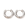 Non-Tarnish 304 Stainless Steel Hoop Earrings for Women EJEW-F339-01P-01-3