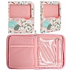 Jasmine Flower Printed Oxford Cloth Knitting Needles Cases with Clear Window PW-WG25810-01-1